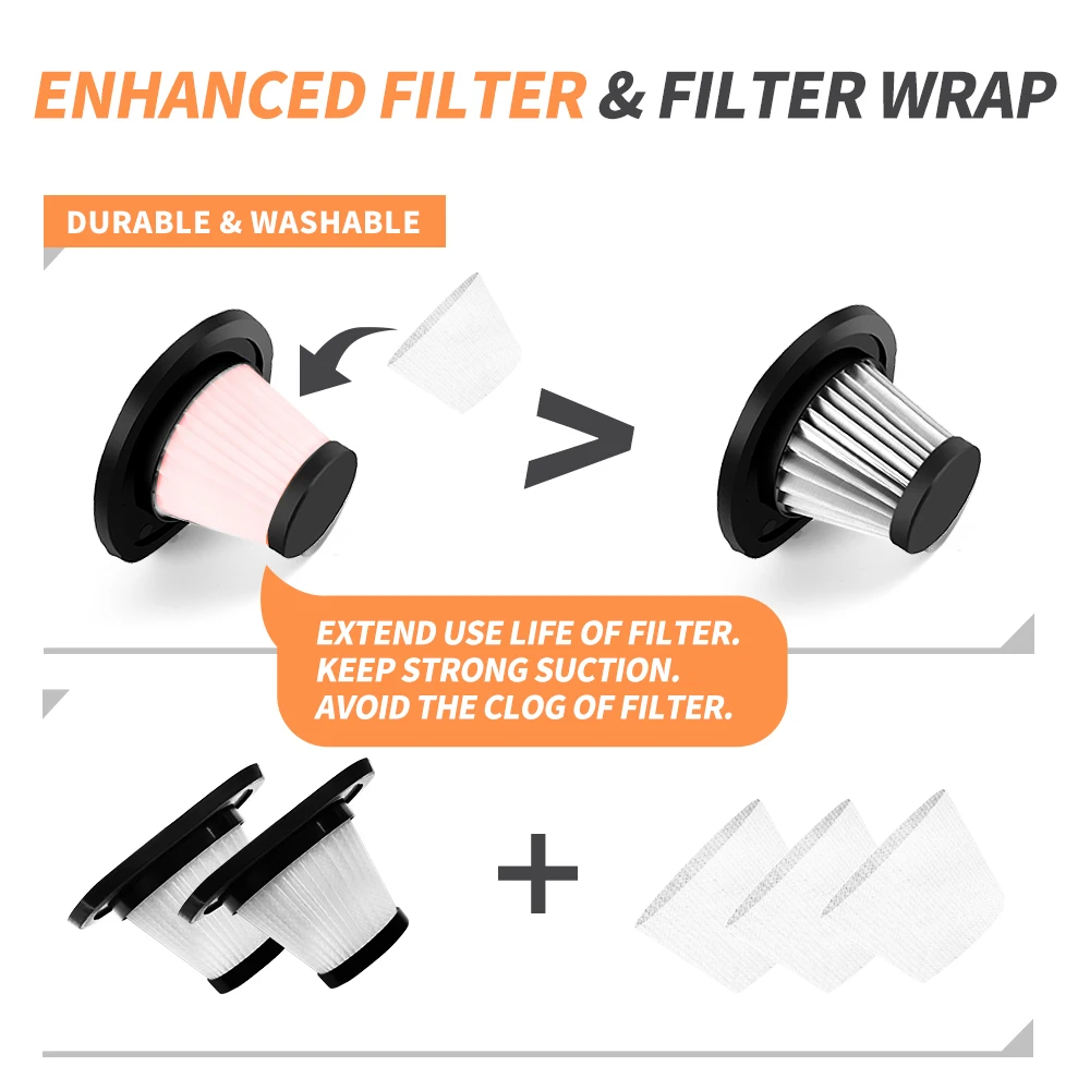 VacLife cost-effective Portable Car Vacuum Cleaner Cordless Rechargeable Handheld vacuum Cordless rechargeable pet hair vacuum