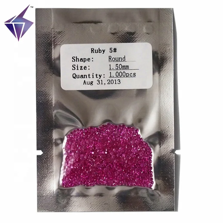 Diamond Cut Synthetic Ruby Stone