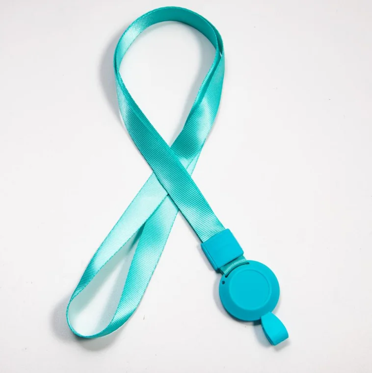 UHOO 2022 New design colorful polyester ID badge neck lanyard retractable buckle lanyard