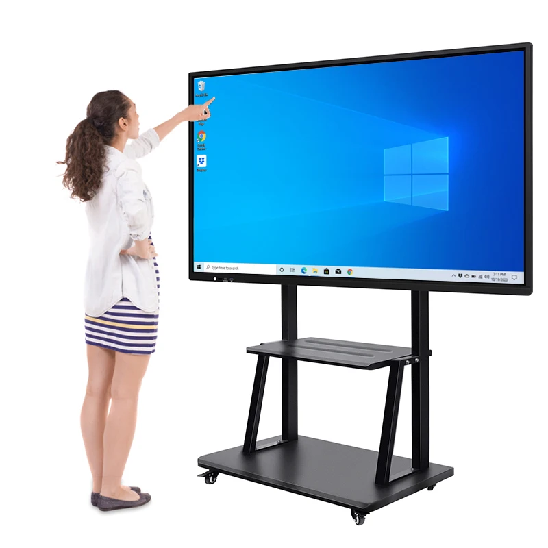All-in-One Interactive Smart Board University Electronic Writing LED Panel 75-Inch Touch Screen TV Whiteboard