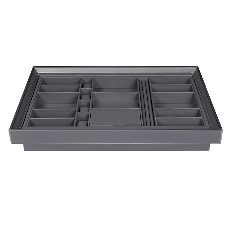 Custom Dressers Aluminum Metal Jewelry Pulls Household Storage clothes Organization Basket Closet Rack multi drawer divider Box