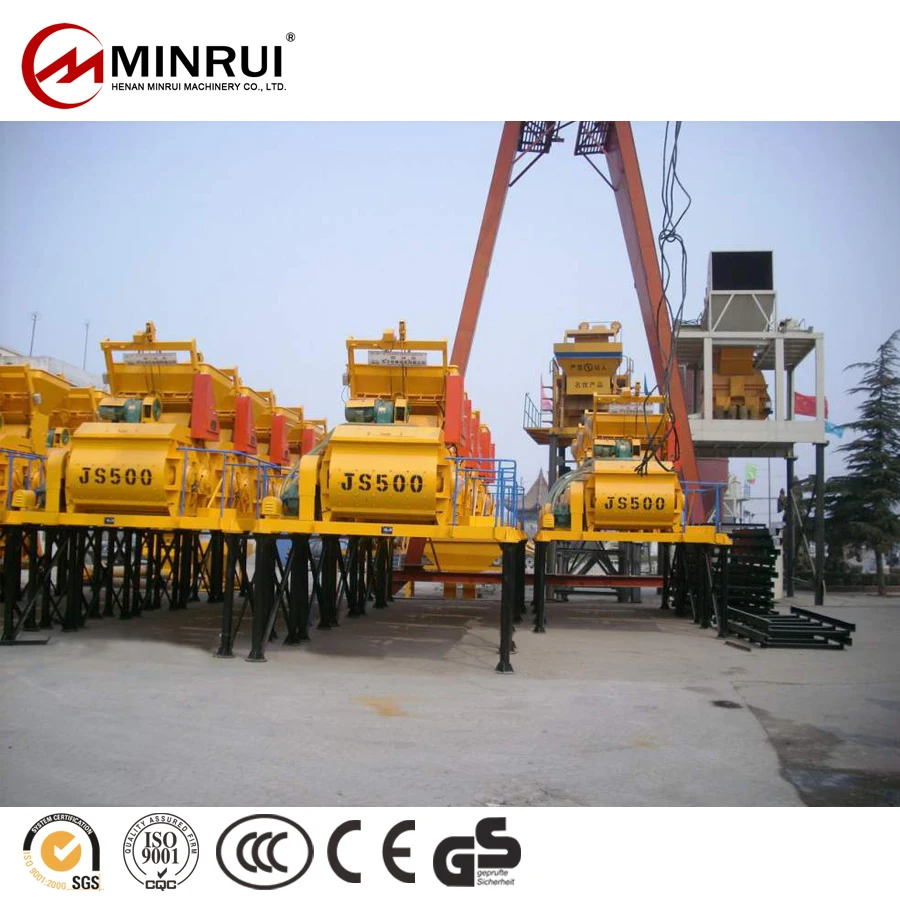 JS500 Concrete Mixer And Feed Drawing