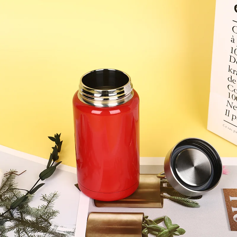 350ml Double-layer vacuum insulation cup Japanese simple 304 stainless steel water cup Vacuum Thermos Travel Mug