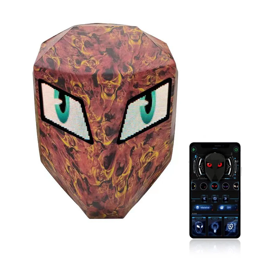 Прямая Продажа с фабрики персонализированный умный мобильный телефон Bluetooth соединение мотоцикл светодиодный рюкзак с глазами