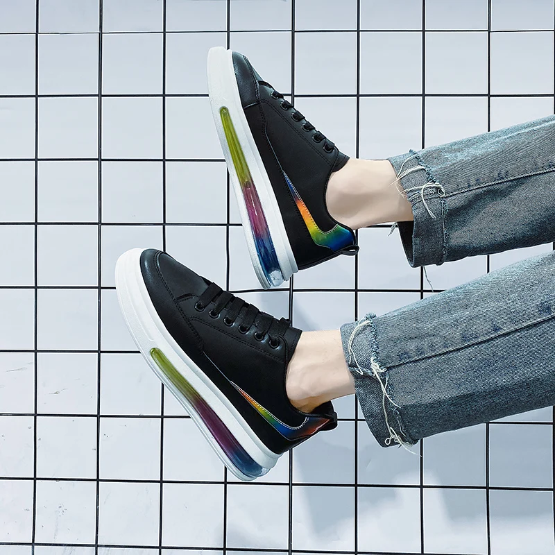 2023 Autumn New Summer Breathable shoes Fashion Net Red White Fashion sneaker Thick Sole Air Cushion Casual Shoes