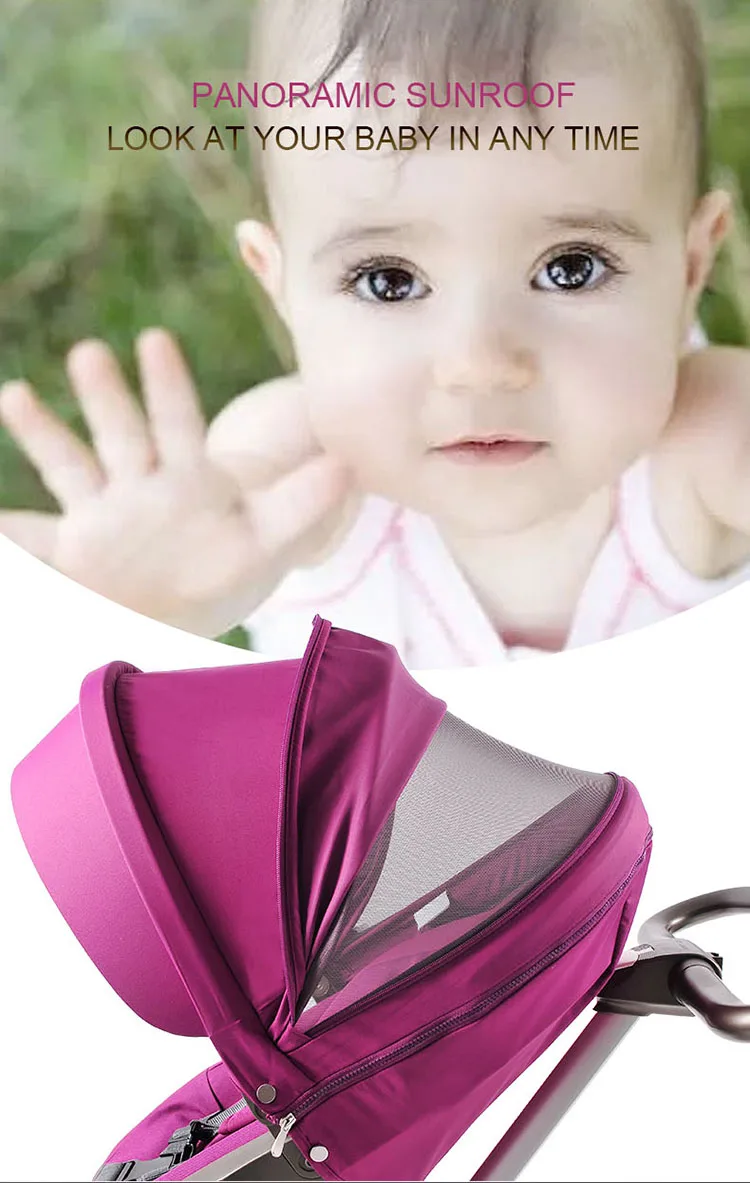 Kids/Baby Travel System, 3-in-1 Baby Stroller,High Landscape Baby Stroller/perambulator/Foldable/adjustment