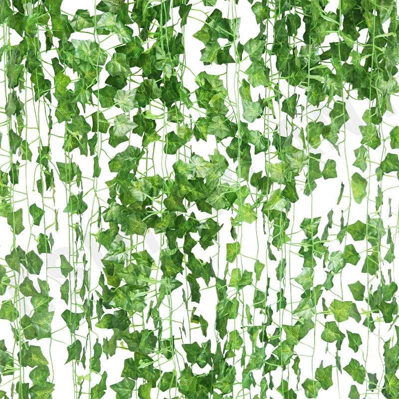 Artificial Ivy Leaves Greenery Garland fake Vines for Home Wedding Party Garden Wall Room Decor faux plant wall LE0039