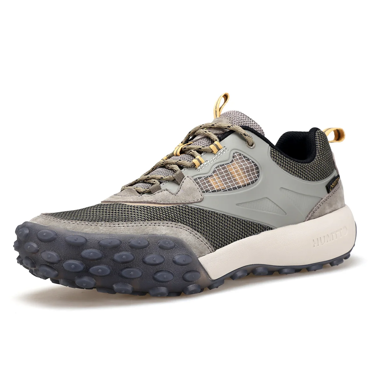 Humtto High Quality Leather Breathable Men Lace Up No slip Hiking Shoes Outdoor Trekking Rock Climbing Sneaker Women