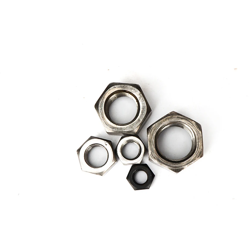 Large diameter zinc plated nylon insert lock nut M30 DIN985 DIN982 heavy hex nylock nut m5 m10