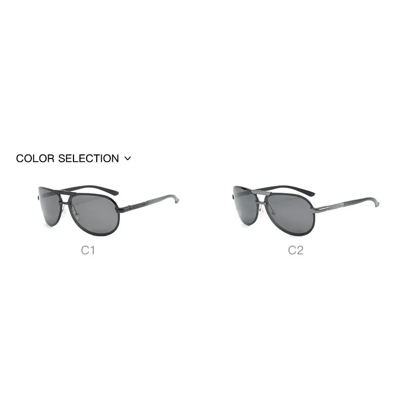 Jheyewear Cuntom модные фотохромные мужские поляризованные солнцезащитные очки из алюминиево-магниевого сплава дневного и ночного видения