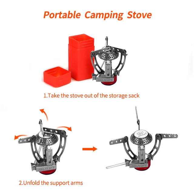 BULIN BL100-B1 Wholesale Outdoor Aluminum Alloy Gas Grill Portable Camping Cooking System Gas Stove