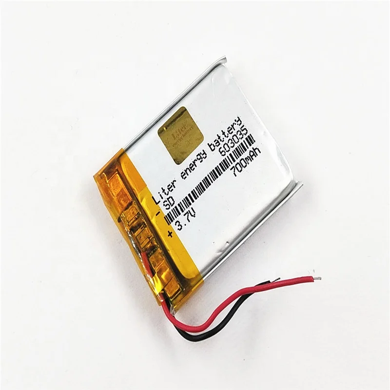 lipo battery 603035 063035 700mah 3.7V rechargeable li-polymer battery for beauty devices
