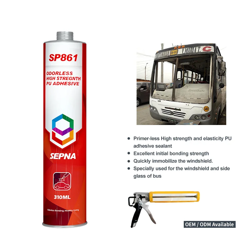 High Strength Bonding Black car Polyurethane Windshield Windscreen Sealant Adhesive for automotive glass