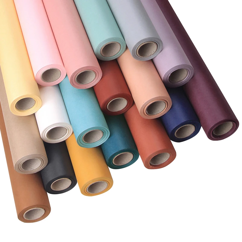 Oxford paper floral bouquet wrapping paper solid color waterproof bag floral paper florist flower packing materials