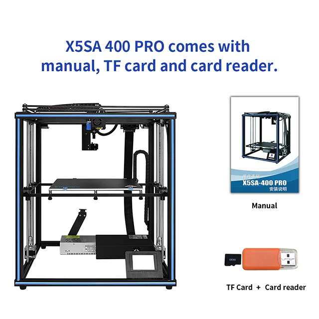 Factory Cheap large 3d impresora printer X5SA-400 pro corexy professional prusa 3d printer china