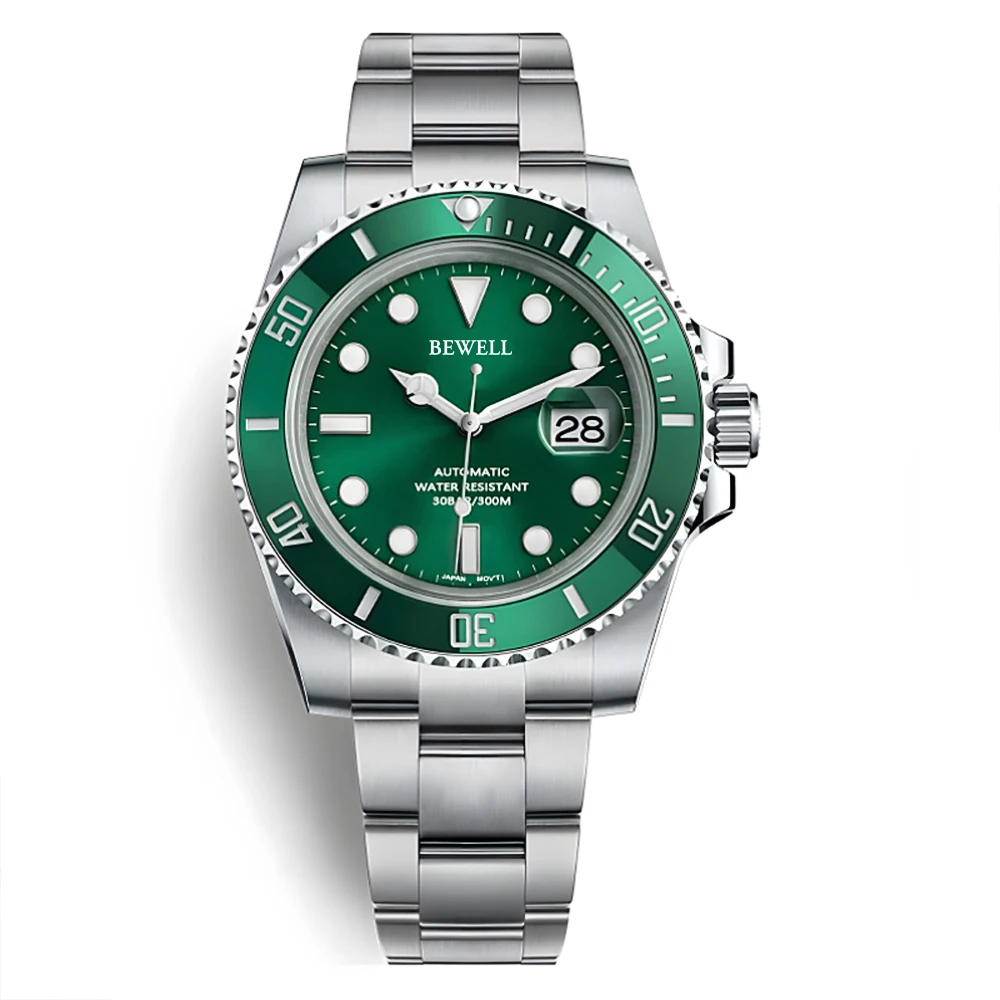 High End Customized 316L Steel 5ATM Water Proof Japanese Movement Mens Steel Automatic Watch