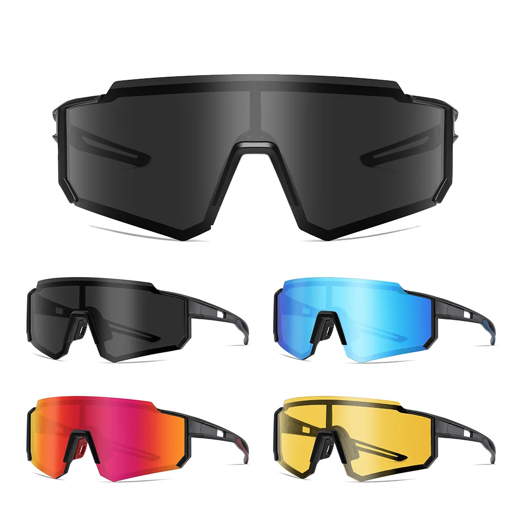 9927 Wholesale Fashion Glasses Custom Wrap Around Sunglass Sport Polarized Photochromic Interchangeable Lens Cycling Sunglasses