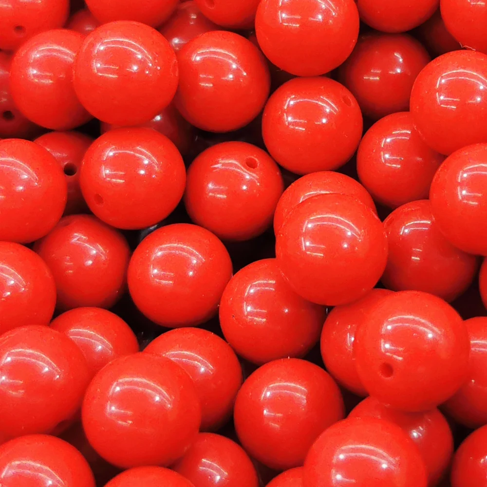 Wholesale Natural Loose Round Ball Red Coral Beads Natural Stone For Jewelry Making