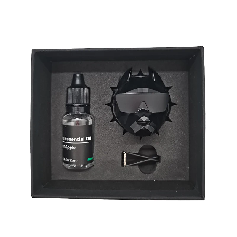 Hot Sale ABS Material Car Perfume Diffuser Bulldog Car Aromatherapy With Essential Oil Vent Clip Air Freshener