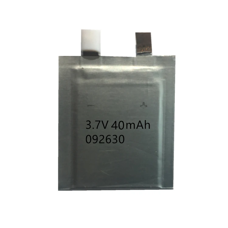 Тонкая батарея 092630 новая модель 3,7 в перезаряжаемая батарея для бумажной карты 40 мАч Толщина 0,92 мм
