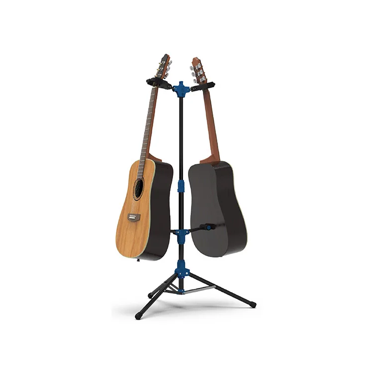 GS-212 Galux guitar accessories double-bracket type floor stand Adjustable folding guitar stand Portable foldable guitar stand