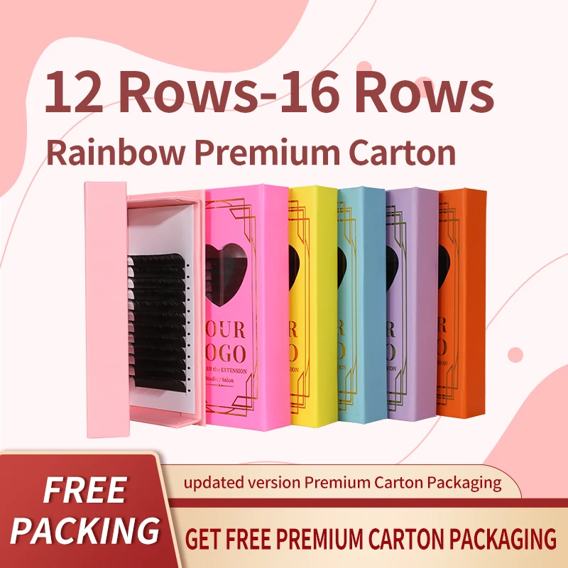 cashmere eyelash supplies classic lash extensions trays volume classic mink korean pbt fiber lash trays