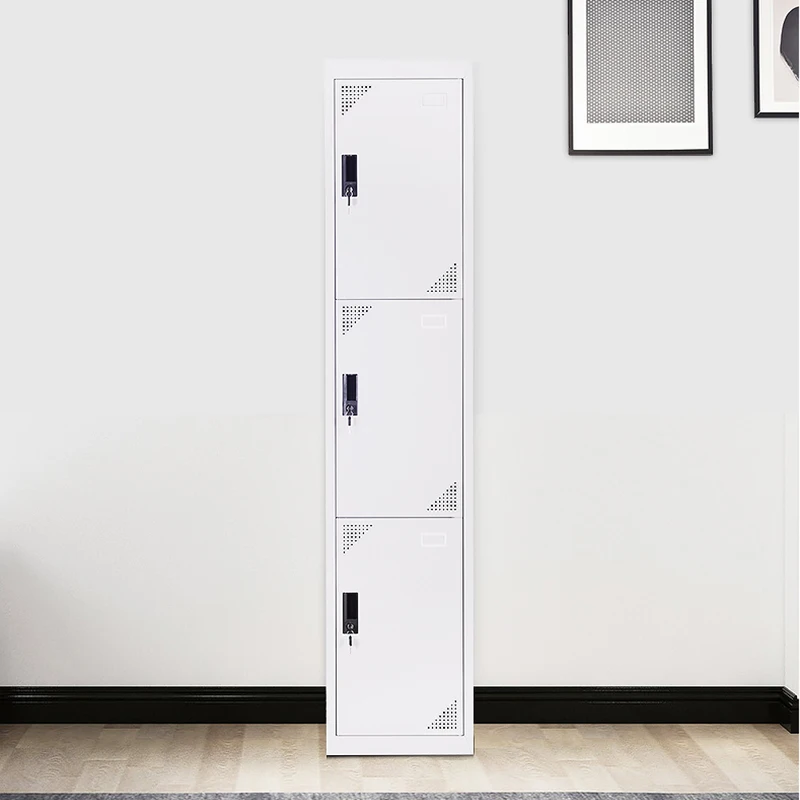 3 Door small wardrobes for small bedrooms Small Clothes Steel Wardrobe 3 Door steel cloth cabinet wardrobe