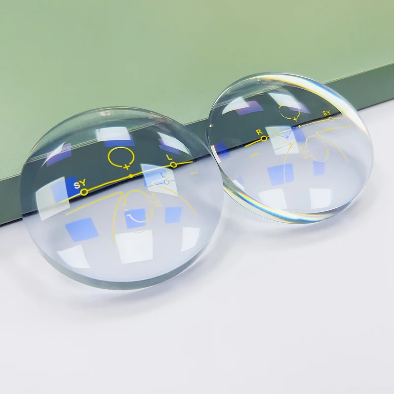 Semi-Finished Base 0/2/4/6 75mm 1.56 UV400 SF Optical lens AR coating progressive lens