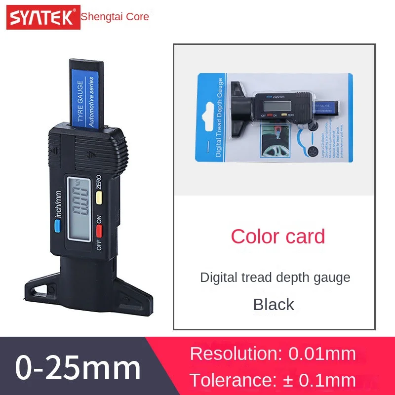 Shengtai Core Digital Depth Gauge 0-25mm Caliper Electronic Measuring Detector Wholesale Tire Pattern Tools