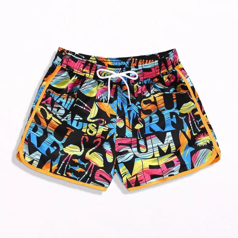 
Womens Beach Short Ladies Swim Trunk Pattern Pants Girl Swimming Shorts for Women 