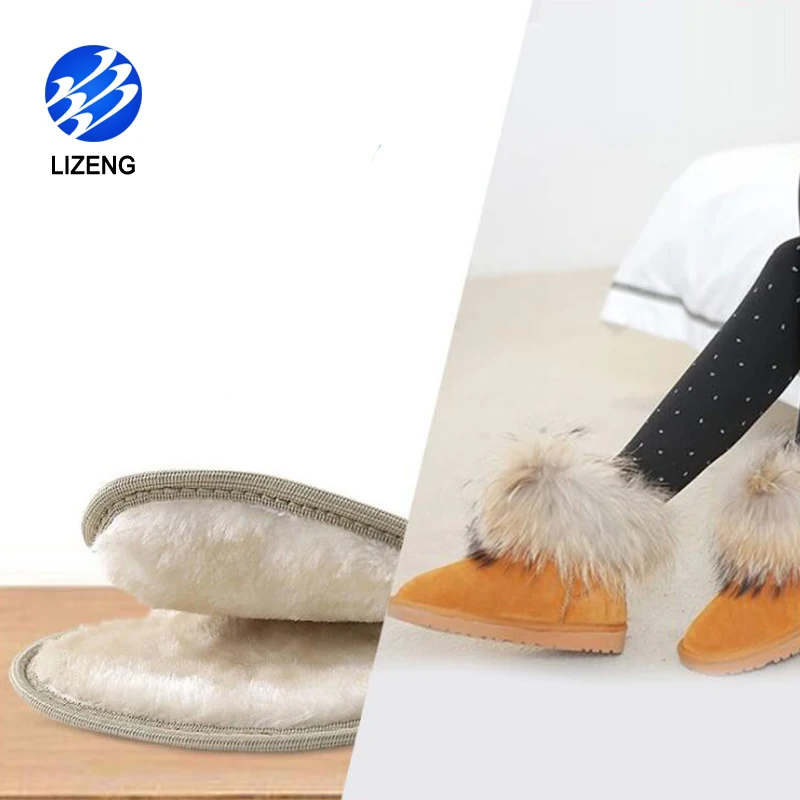 Everyday Bamboo Charcoal Winter Fur Warm Insoles