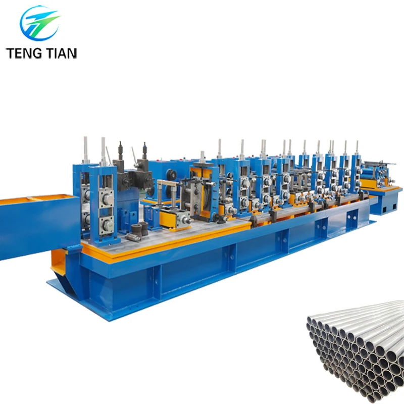 76mm steel MS pipe making machine with quick change roller system