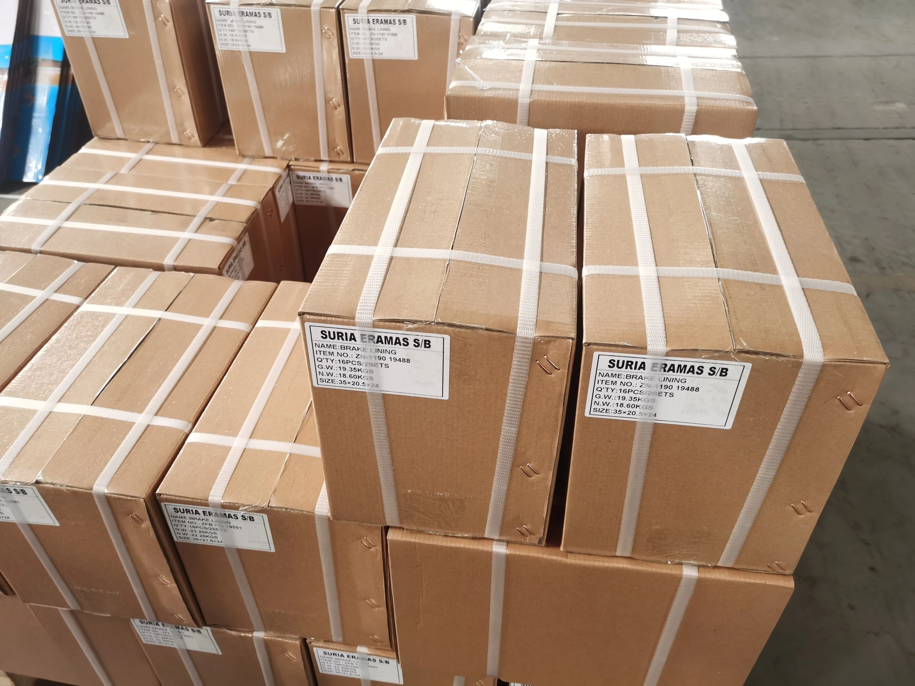 Heavy Duty Truck Semi Trailer Spare Parts Bus Brake Lining For BPW 19574