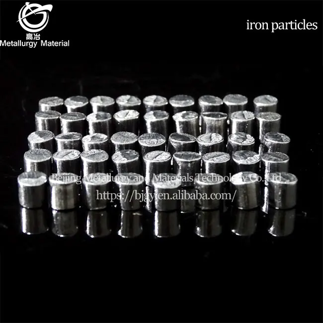 99.9% high purity iron 3-5mm 1-10mm 20-30mm iron grain high purity iron block 1kg from sale
