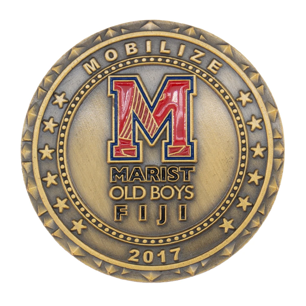 Cheap Custom Made 3D Shiny Gold Challenge Coin Operated Games Old Coins Souvenir Metal Coin