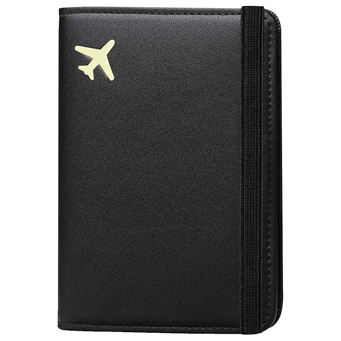 2024 Custom Logo Premium PU Leather Canada Passport Holder Travel Wallet Card Case Money Features New Customizable Checkbook Bag