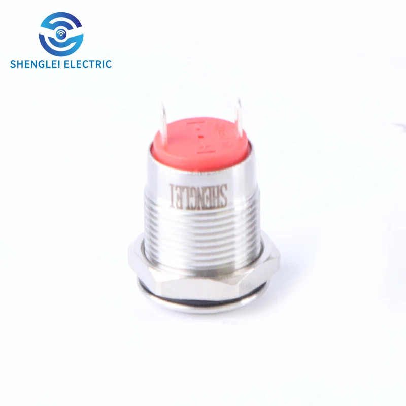 SHENGLEI 12mm Metal Push Button Switch waterproof stainless No Light