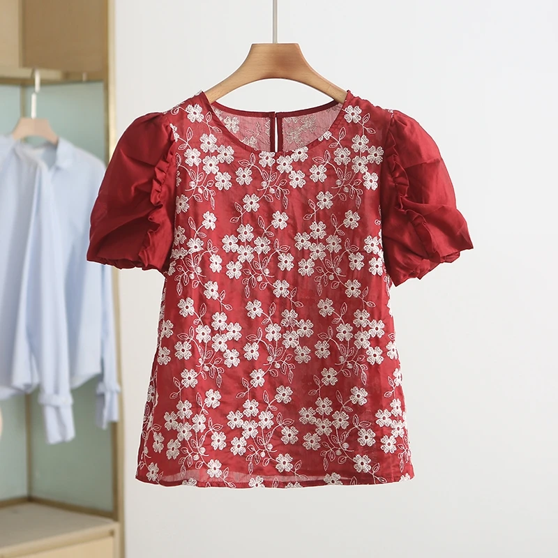 Hot Sells Fashion Women Casual Linen Cotton Loose Lady Long Sleeve T Shirts Tops Midi Length Blouse