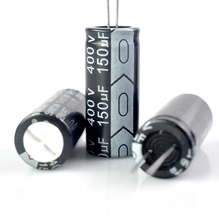 factory high quality 4.7UF 6.8UF 27UF 33UF 150UF/400V Aluminum Electrolytic Capacitor for Communication Equipment For Audio