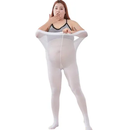 Solid Color High Waist Plus Size Tights For Sexy Women