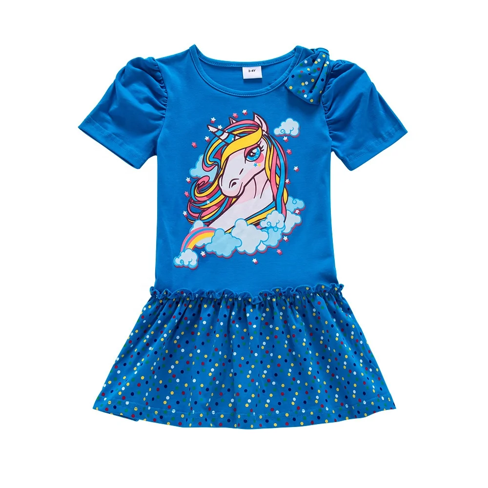 2022 Chinese factory best selling good price custom casual luxury print cotton girls summer dress