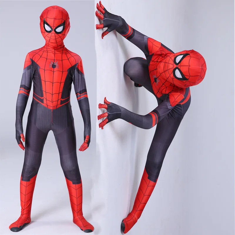 Fancy Halloween Boys Party Costume Cosplay Clothes Spiderman Role Play Jumpsuit One Piece Kids Costumes