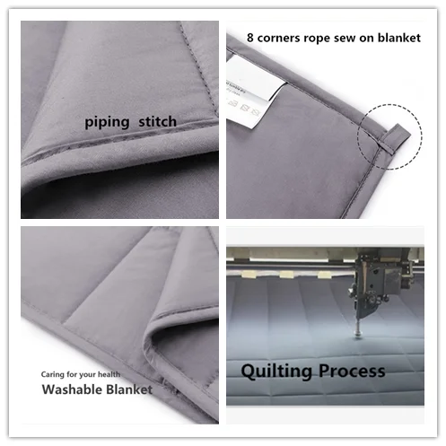 wholesale blanket supplier weighted quilting 6.8 kg blanket