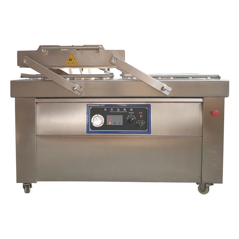 Automatic Double Chamber Food Vacuum Packing Machine keep food fresh Shrimp Vacuum Packer for Meat Sausage fish Packing Machine