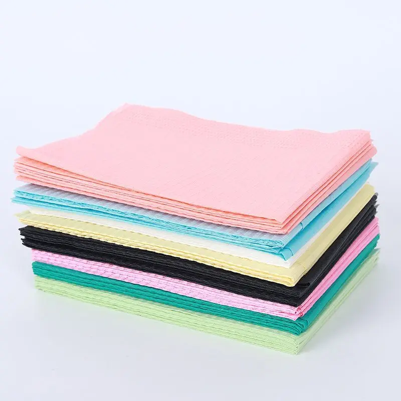 20pcs/bag Medical Tattoo Bibs Absorbent Dentist Napkins Waterproof Backing Disposable Nail Table Cover For Tattoo And Nail Art