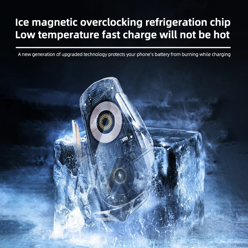 Fashion Punk Style Car Mount Smart Induction 15w Fast Wireless Charging Car Phone Charger Car Navigation Phone Holder