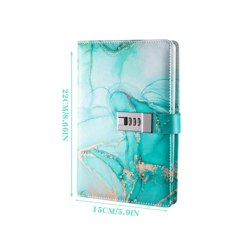 For A5 Fashion Password Book with lock diary Creative ledger Student Notepad Stationery notebook