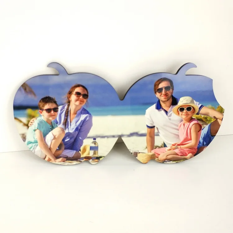 sublimation photo plaque photo frame photo panel apple shape for family