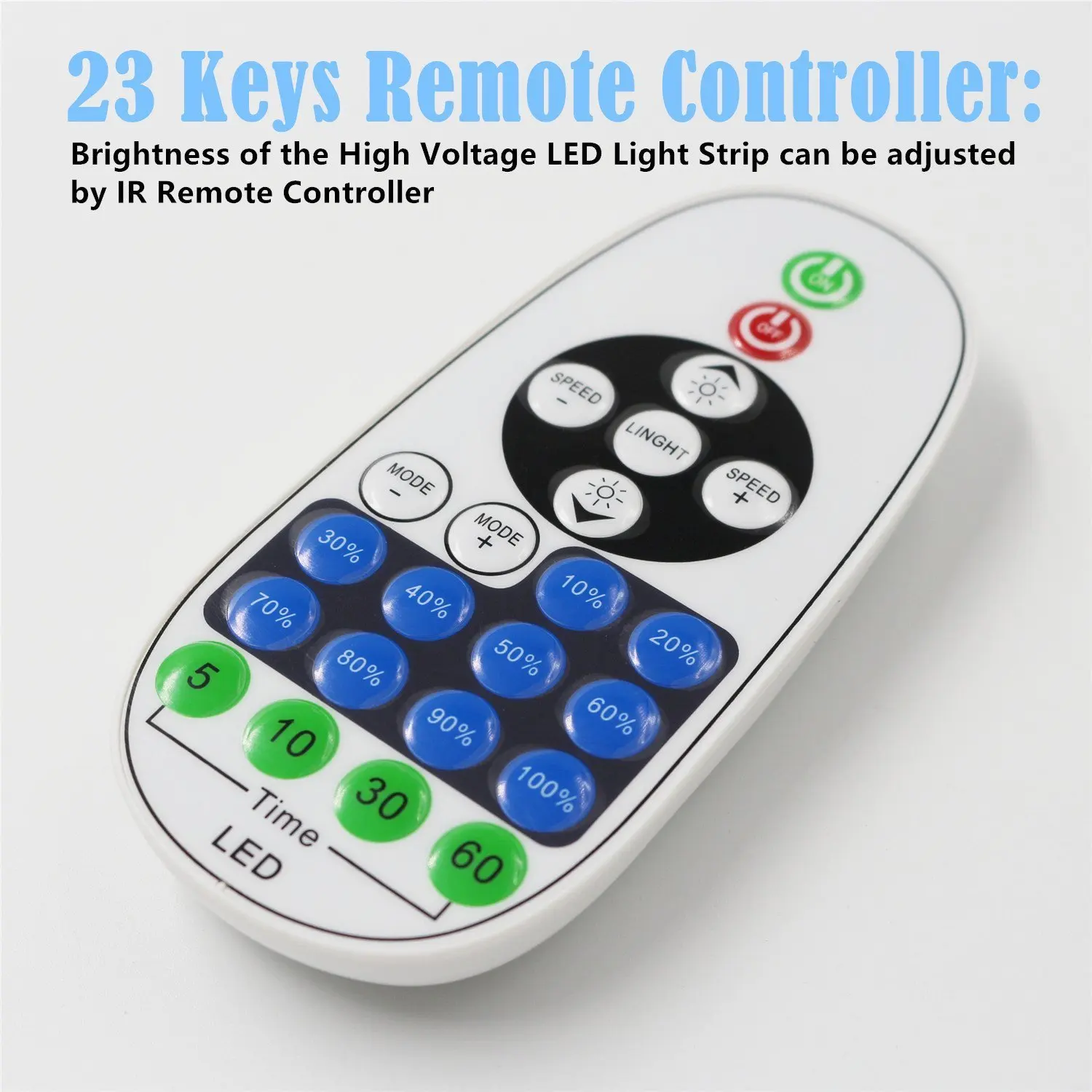 TSINYE  220V 1500W RGB Music Sync RF Waterproof LED Controller with Remote for LED, LED Rope Light, Strip Light and Neon Light