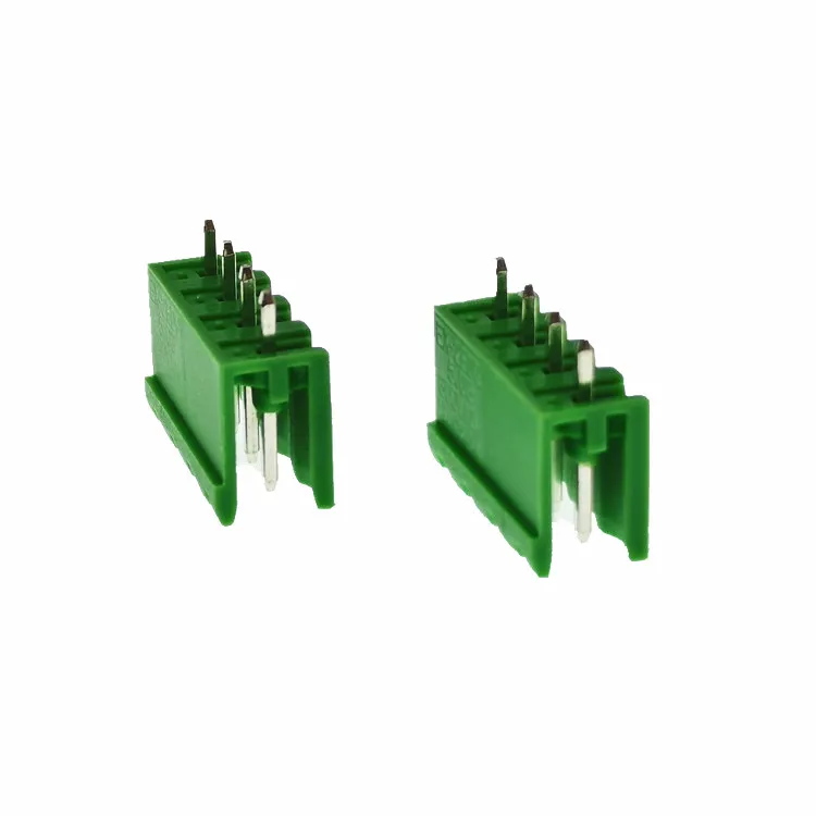  H128v 5.0 5.08 7.5mm Pitch Terminal Blocks Straight Angle Pluggable Screw Electrical Block Connector Wire To